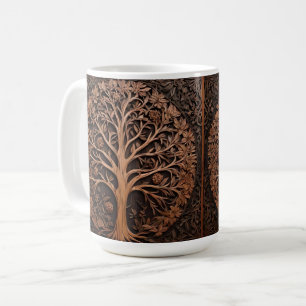 Australisches Holz: 3D Warah Tree Wood Print, Kaffeetasse