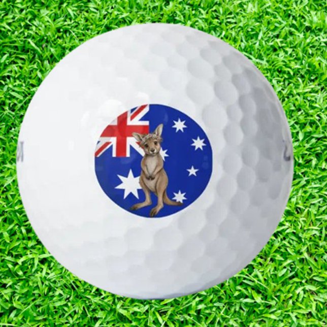 Australisches Känguru Golfball (Jumping for Joy with Aussie Kangaroo Golf Balls! )