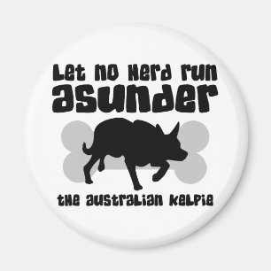 Australisches Kelpie-In Herden leben Magnet
