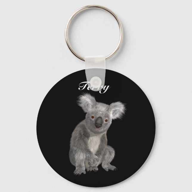 Australisches Koala Personalisiert Schlüsselanhänger (Vorderseite)