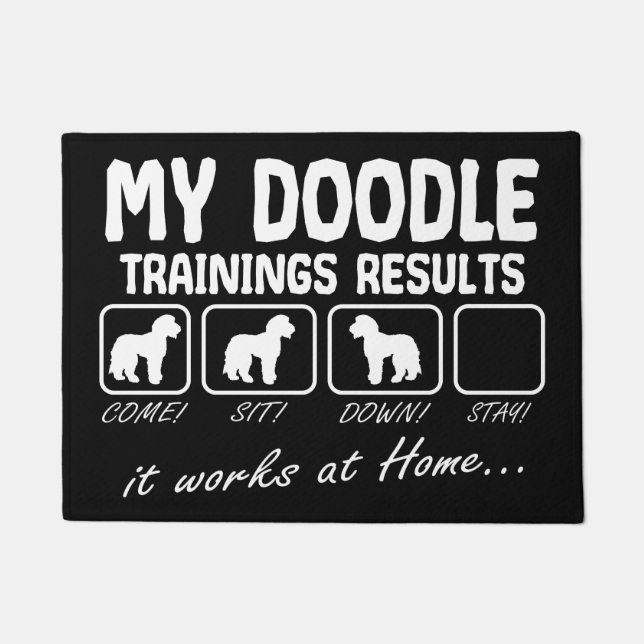 Australisches Labradoodle Doodle Dog Funny Design Fußmatte (Vorderseite)