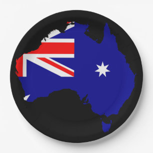 Australisches Land Pappteller