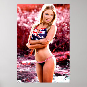 Australisches Mädchen Poster