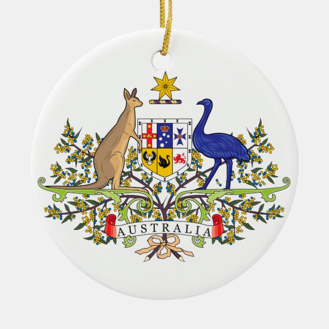 australisches Nationalemblem Keramikornament (Vorne)
