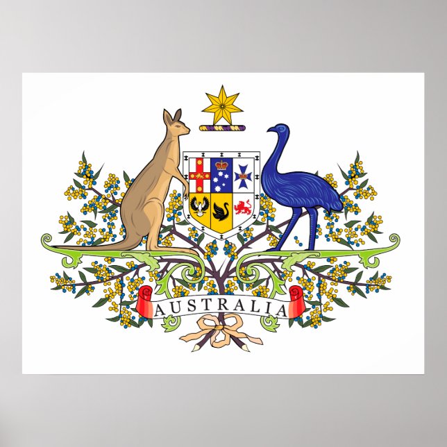 australisches Nationalemblem Poster (Vorne)