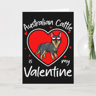 Australisches Rind ist mein Valentins Herzform Hun Karte