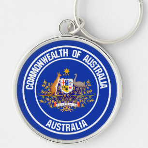 Australisches RundEmblem Schlüsselanhänger