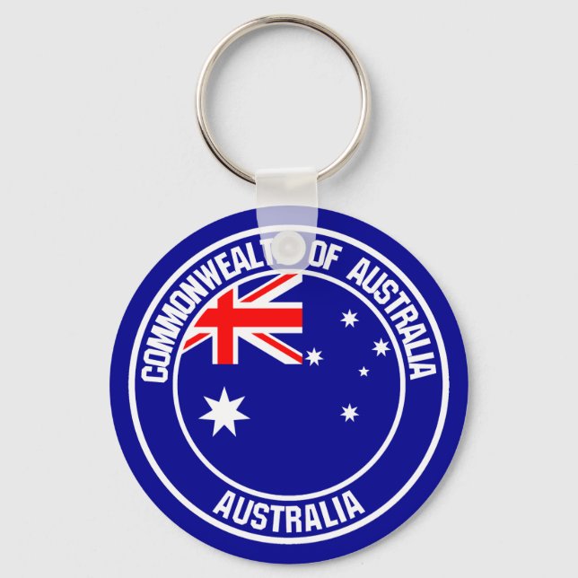 Australisches RundEmblem Schlüsselanhänger (Vorderseite)