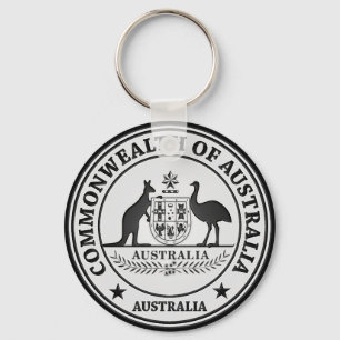 Australisches RundEmblem Schlüsselanhänger