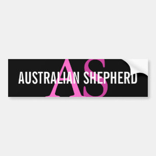 Australisches Schäfer-Monogramm Autoaufkleber