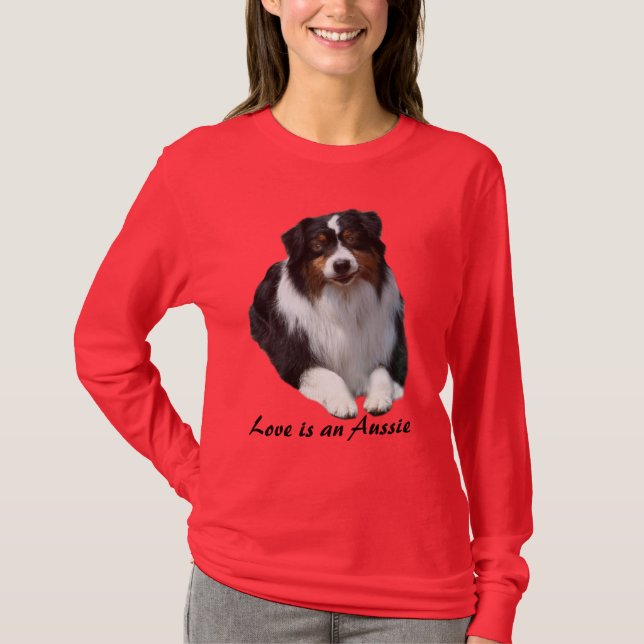 Australisches Schäfer-Wächter-Damen-Shirt T-Shirt (Vorderseite)