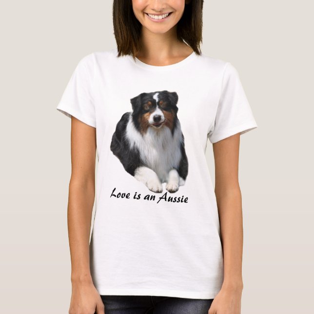 Australisches Schäfer-Wächter-Damen-Shirt T-Shirt (Vorderseite)
