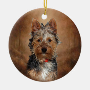 Australisches seidiges Terrier Keramikornament