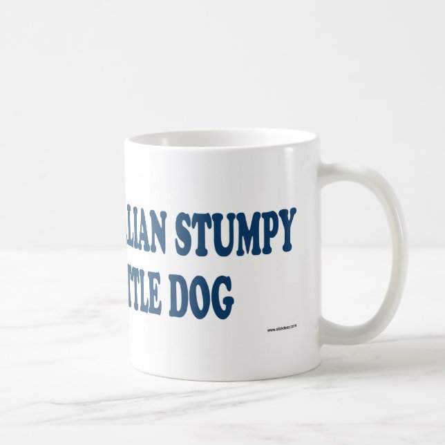 Australisches Stumpy Schwanz-Vieh-Hundeblau Kaffeetasse (Rechts)