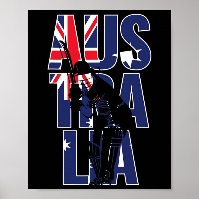 Australisches Supporter-Team Kit Geschenk Australi Poster (Vorne)