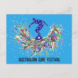 Australisches Surf Festival Post Card Feiertagspostkarte