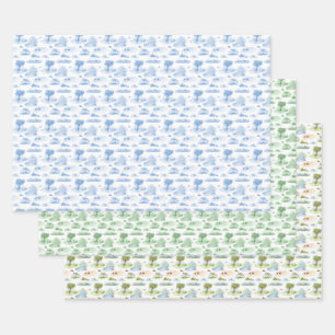 Australisches Tier-Toile Geschenkpapier Set