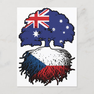 Australisches Tree-Roots-Flag Postkarte