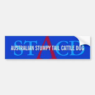 Australisches Vieh-Hundemonogramm Autoaufkleber