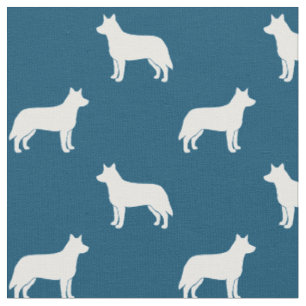 Australisches Vieh-HundeSilhouette-Muster Stoff
