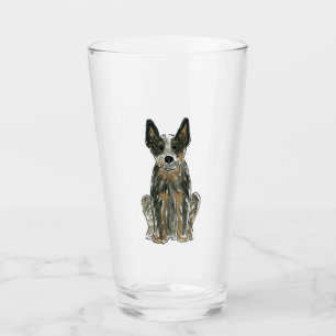 Australisches Vieh-Hundetrommel-Glas Glas