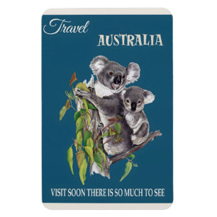 Australisches Vintage-Poster Magnet