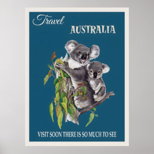 Australisches Vintage-Poster Poster