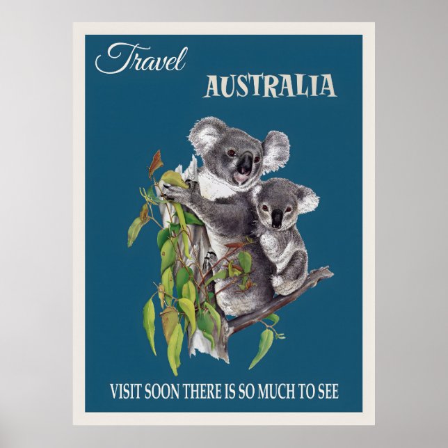 Australisches Vintage-Poster Poster (Vorne)