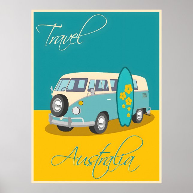 Australisches Vintage-Poster Poster (Vorne)
