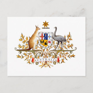 australisches Wappen Postkarte
