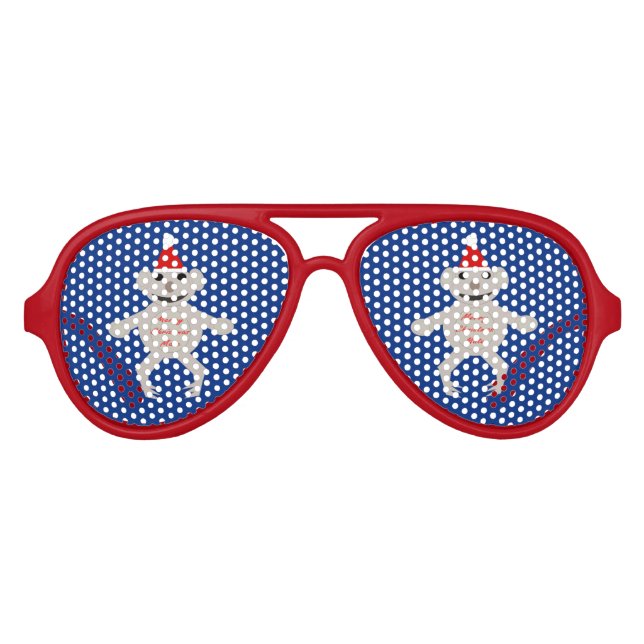 Australisches Weihnachts-Koala-Party Shades Partybrille (Vorderseite)