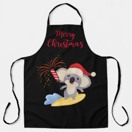 Australisches Weihnachts-Niedliches Koala Surfdesi Schürze