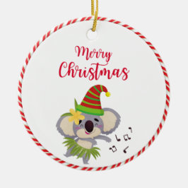 Australisches Weihnachtsfest Niedlich Dancing Koal Keramik Ornament