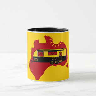 Australisches Wohnwagen Camping Tasse