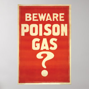 Australisches WWI-Propagandaplakat  Vorsicht Gift Poster