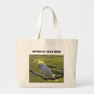 Australisches Yellow Sulfur Crested Cockatoo Jumbo Stoffbeutel