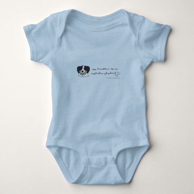 Australschäfer Baby Strampler (Vorderseite)