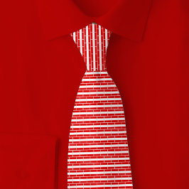 Austria Flag Brick Pattern Krawatte