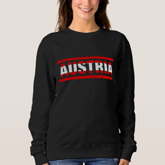 Austria Flag Lettering It is in my DNA  for Austri Sweatshirt (Vorderseite)