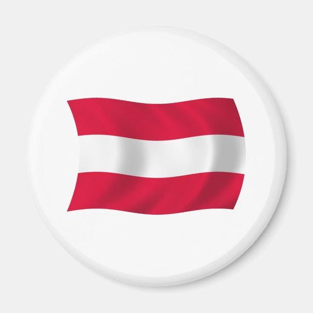 Austria Flag Magnet (Vorne)