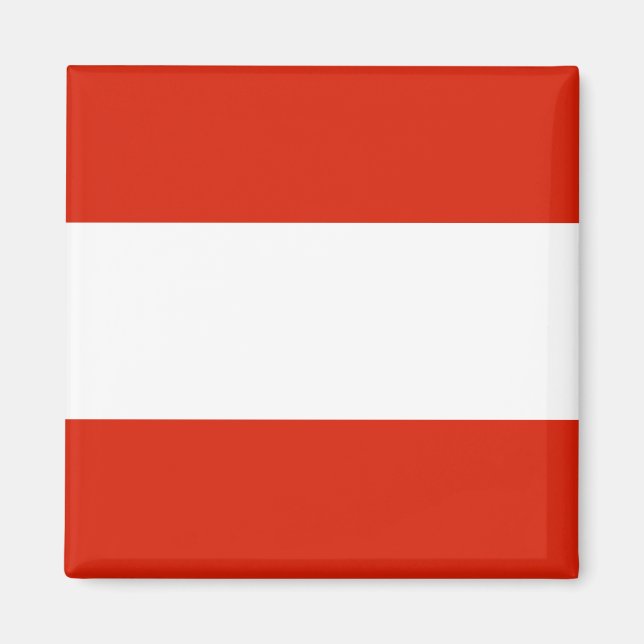 Austria Flag Magnet (Vorne)