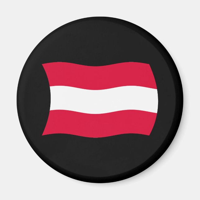 Austria Flag Magnet (Vorne)
