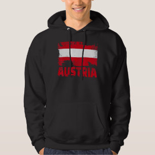 Austria Flag Vintag beängstigende österreichische  Hoodie