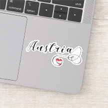 Austria Heart Flag