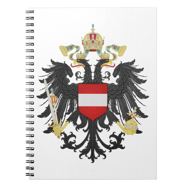 Austria Hungary coat of arms flag Notizblock (Vorderseite)