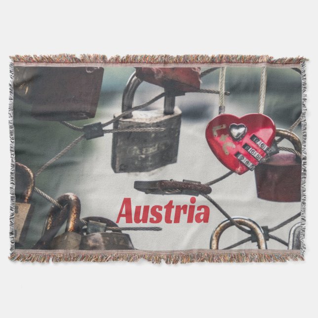 Austria Liebe Locks Bridge Salzburg Decke (Vorderseite)