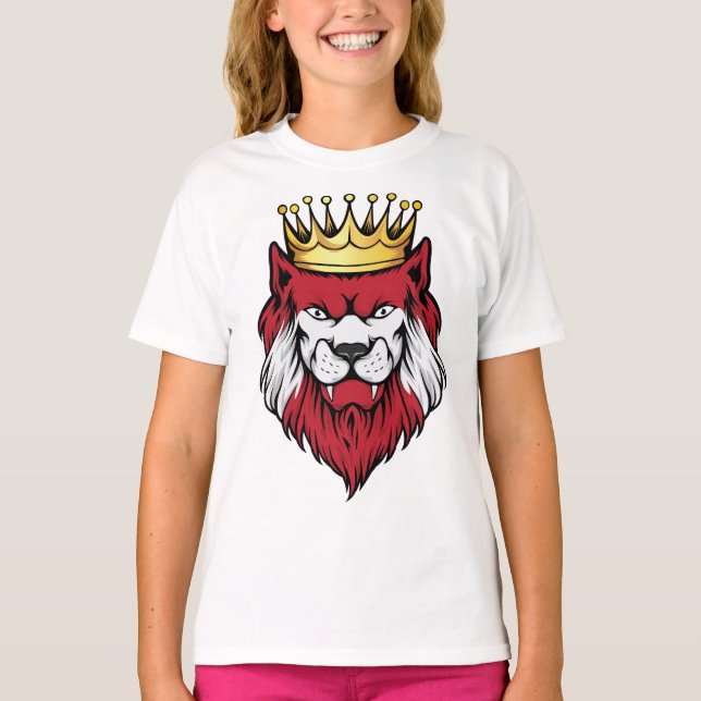 Austria Lion King Flag T-Shirt (Vorderseite)