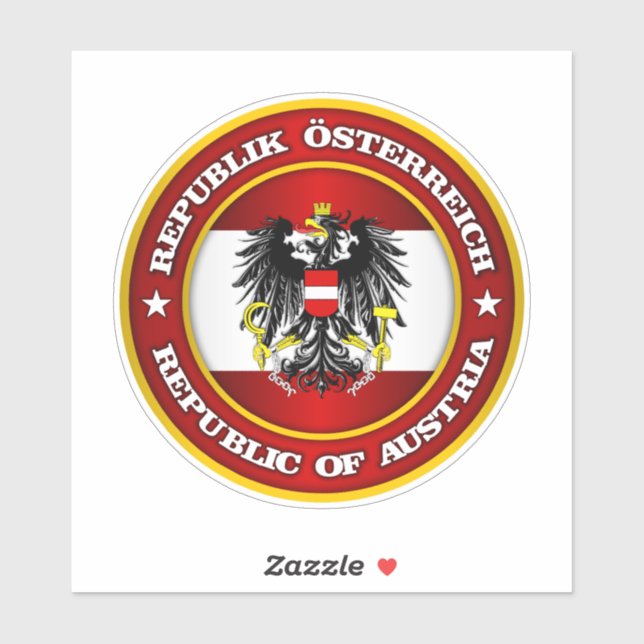 Austria Medalion Sticker (Blatt)
