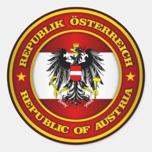 Austria Medallion Runder Aufkleber