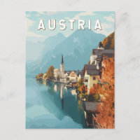Austria Travel Art Vintag